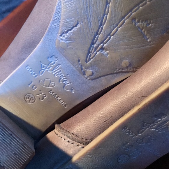 Felmini gray leather heel boots size 39 - Picture 4 of 16